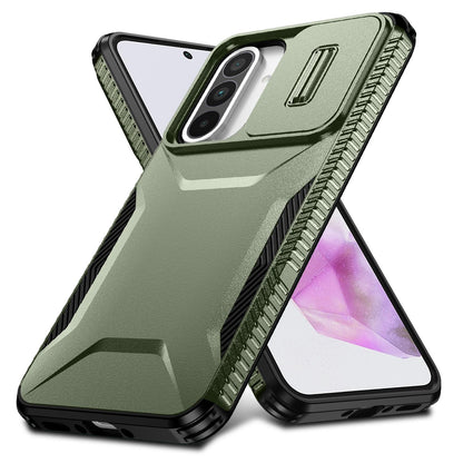 Samsung Galaxy A36 5G Phone Case with Sliding Camshield | Military-Grade TPU & PC Protective Anti-Scratch Anti-Skid Cover, Durable Shockproof Design