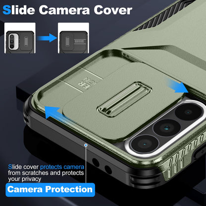 Samsung Galaxy A36 5G Phone Case with Sliding Camshield | Military-Grade TPU & PC Protective Anti-Scratch Anti-Skid Cover, Durable Shockproof Design