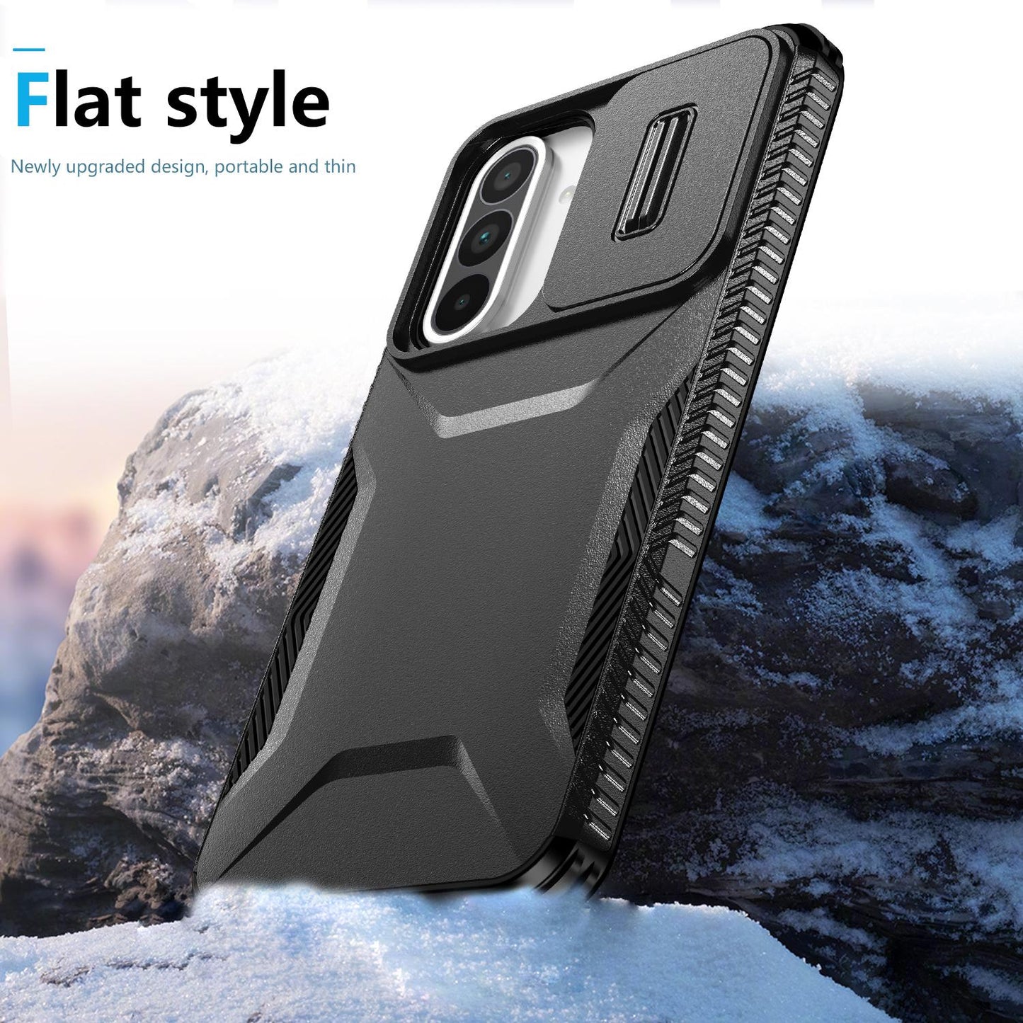 Samsung Galaxy A36 5G Phone Case with Sliding Camshield | Military-Grade TPU & PC Protective Anti-Scratch Anti-Skid Cover, Durable Shockproof Design