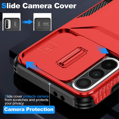 Samsung Galaxy A36 5G Phone Case with Sliding Camshield | Military-Grade TPU & PC Protective Anti-Scratch Anti-Skid Cover, Durable Shockproof Design