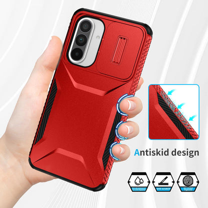 Samsung Galaxy A36 5G Phone Case with Sliding Camshield | Military-Grade TPU & PC Protective Anti-Scratch Anti-Skid Cover, Durable Shockproof Design