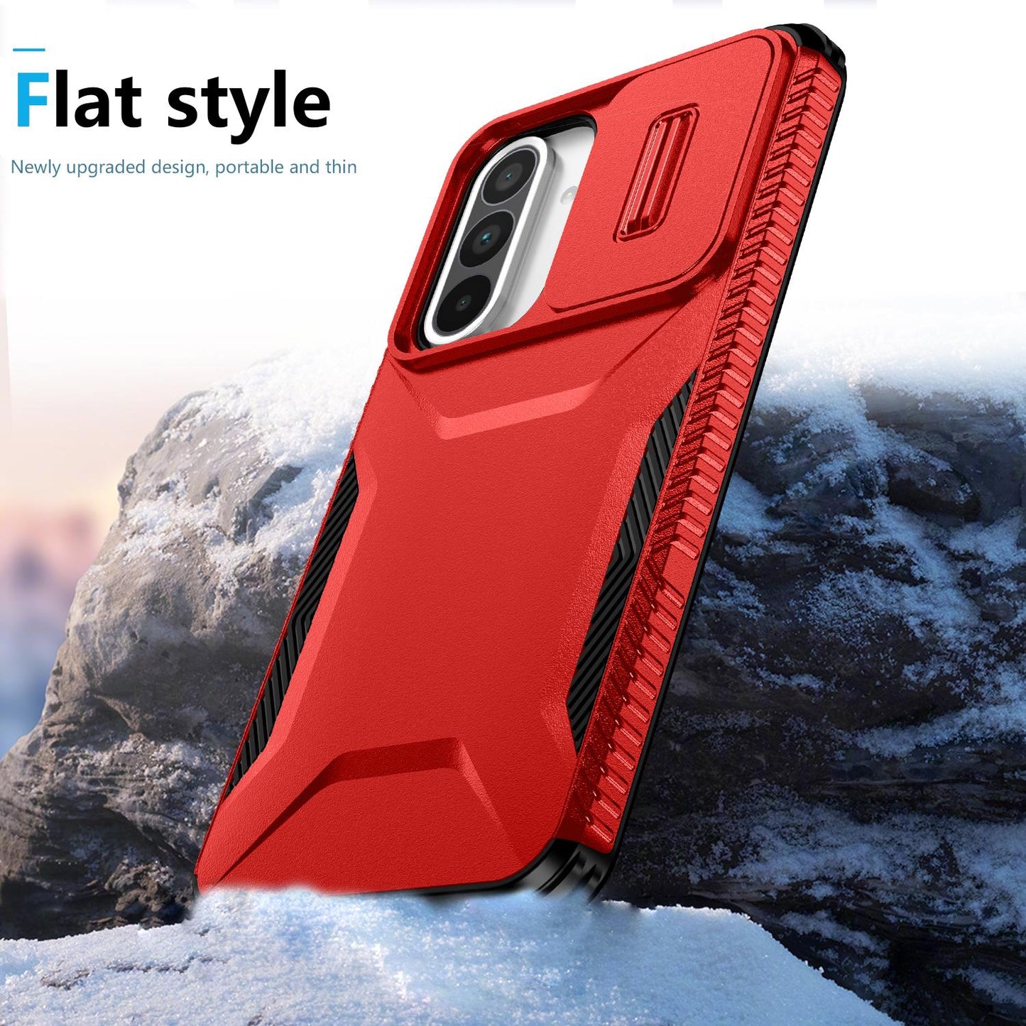 Samsung Galaxy A36 5G Phone Case with Sliding Camshield | Military-Grade TPU & PC Protective Anti-Scratch Anti-Skid Cover, Durable Shockproof Design