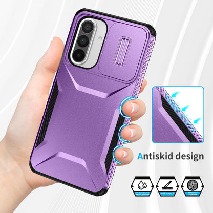 Samsung Galaxy A36 5G Phone Case with Sliding Camshield | Military-Grade TPU & PC Protective Anti-Scratch Anti-Skid Cover, Durable Shockproof Design