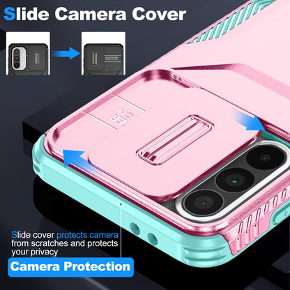 Samsung Galaxy A56 5G Phone Case with Sliding Camshield | Military-Grade TPU & PC Protective Anti-Scratch Anti-Skid Cover, Durable Shockproof Design
