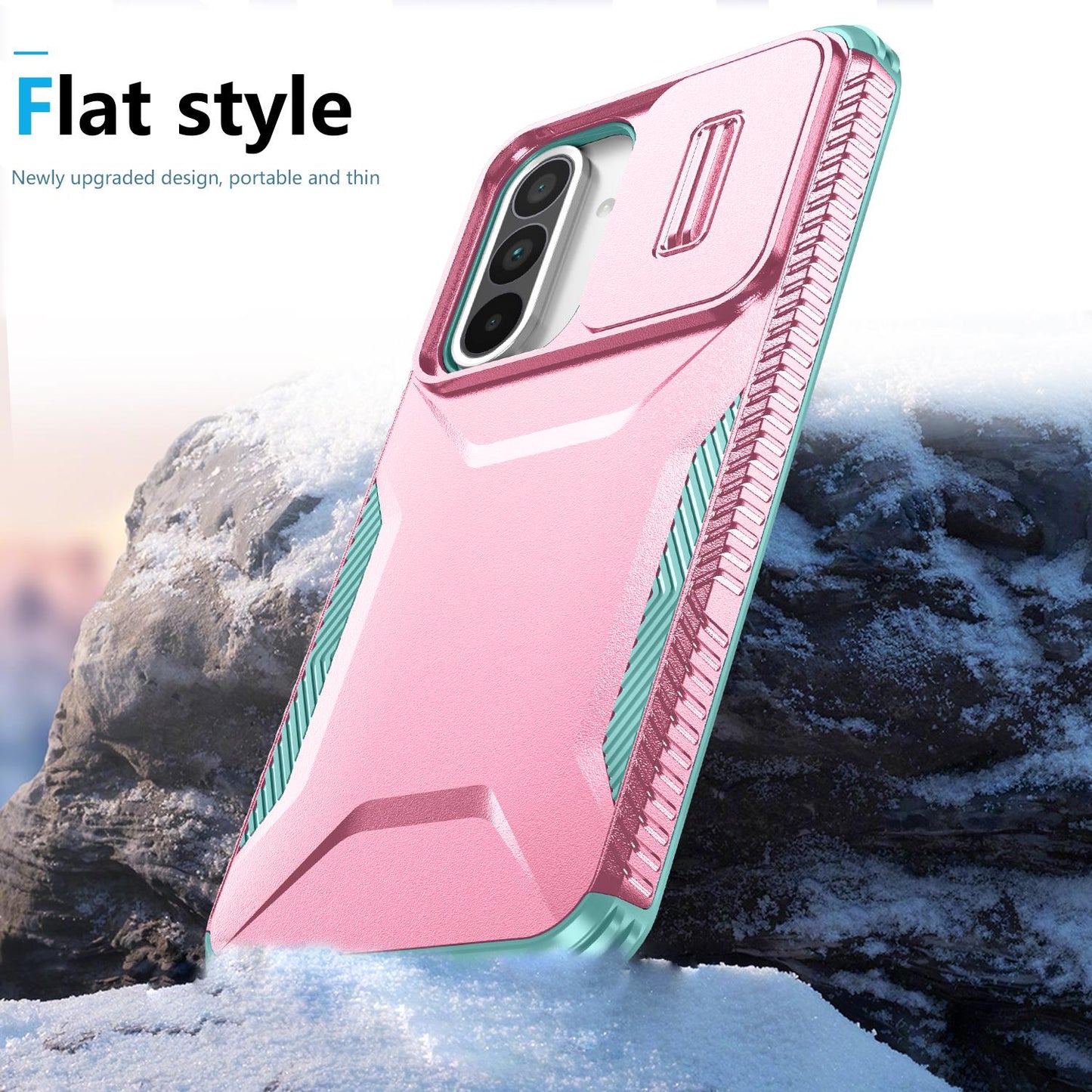 Samsung Galaxy A56 5G Phone Case with Sliding Camshield | Military-Grade TPU & PC Protective Anti-Scratch Anti-Skid Cover, Durable Shockproof Design