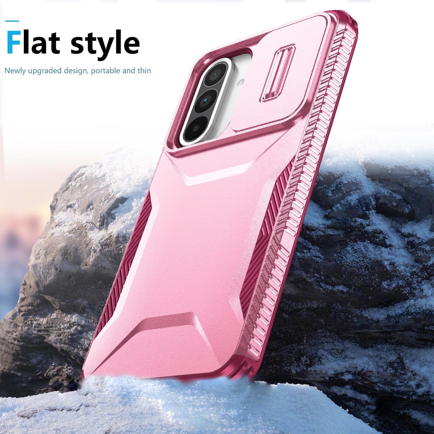 Samsung Galaxy A56 5G Phone Case with Sliding Camshield | Military-Grade TPU & PC Protective Anti-Scratch Anti-Skid Cover, Durable Shockproof Design