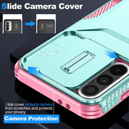 Samsung Galaxy A56 5G Phone Case with Sliding Camshield | Military-Grade TPU & PC Protective Anti-Scratch Anti-Skid Cover, Durable Shockproof Design
