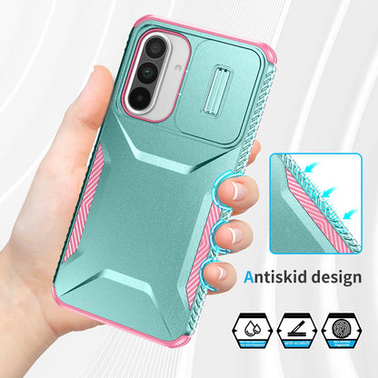 Samsung Galaxy A56 5G Phone Case with Sliding Camshield | Military-Grade TPU & PC Protective Anti-Scratch Anti-Skid Cover, Durable Shockproof Design