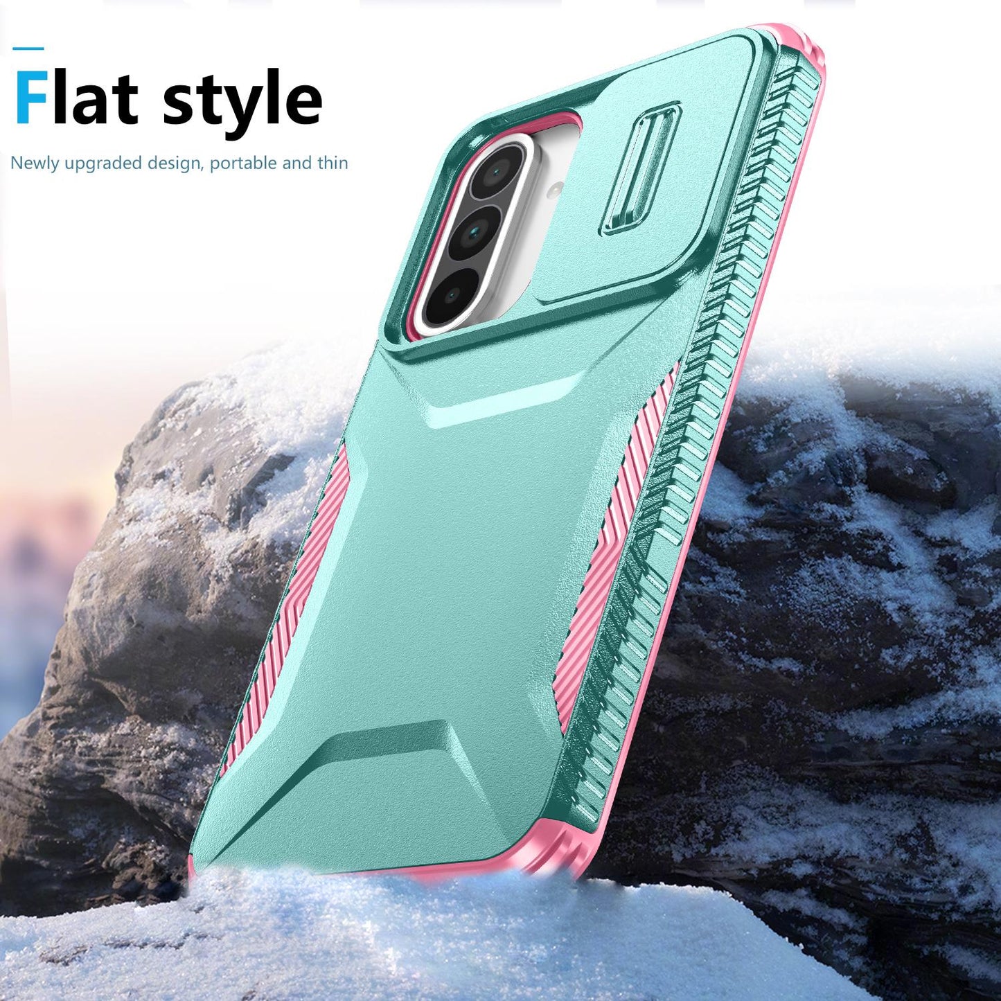 Samsung Galaxy A56 5G Phone Case with Sliding Camshield | Military-Grade TPU & PC Protective Anti-Scratch Anti-Skid Cover, Durable Shockproof Design