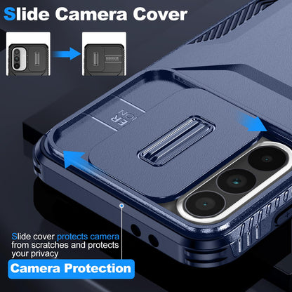 Samsung Galaxy A56 5G Phone Case with Sliding Camshield | Military-Grade TPU & PC Protective Anti-Scratch Anti-Skid Cover, Durable Shockproof Design
