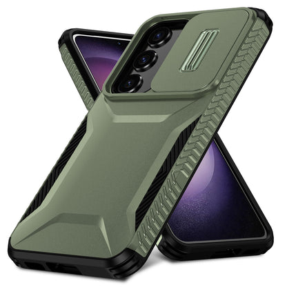 Samsung Galaxy S23 FE 5G Phone Case with Sliding Camshield | Military-Grade TPU & PC Protective Anti-Scratch Anti-Skid Cover, Durable Shockproof Design