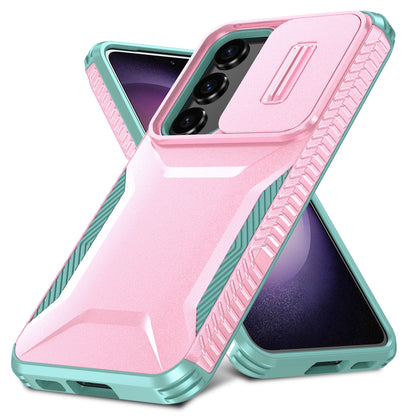 Samsung Galaxy S23 FE 5G Phone Case with Sliding Camshield | Military-Grade TPU & PC Protective Anti-Scratch Anti-Skid Cover, Durable Shockproof Design