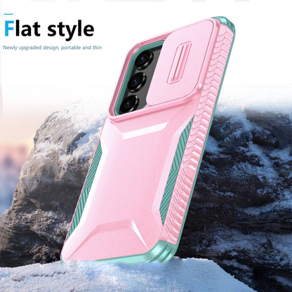 Samsung Galaxy S23 FE 5G Phone Case with Sliding Camshield | Military-Grade TPU & PC Protective Anti-Scratch Anti-Skid Cover, Durable Shockproof Design