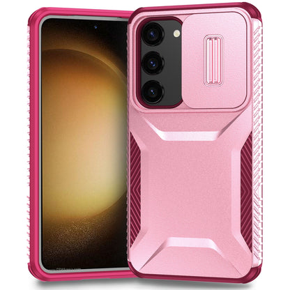 Samsung Galaxy S23+ 5G Phone Case with Sliding Camshield | Military-Grade TPU & PC Protective Anti-Scratch Anti-Skid Cover, Durable Shockproof Design