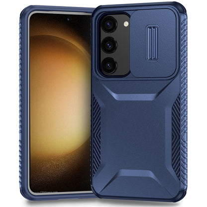 Samsung Galaxy S23+ 5G Phone Case with Sliding Camshield | Military-Grade TPU & PC Protective Anti-Scratch Anti-Skid Cover, Durable Shockproof Design