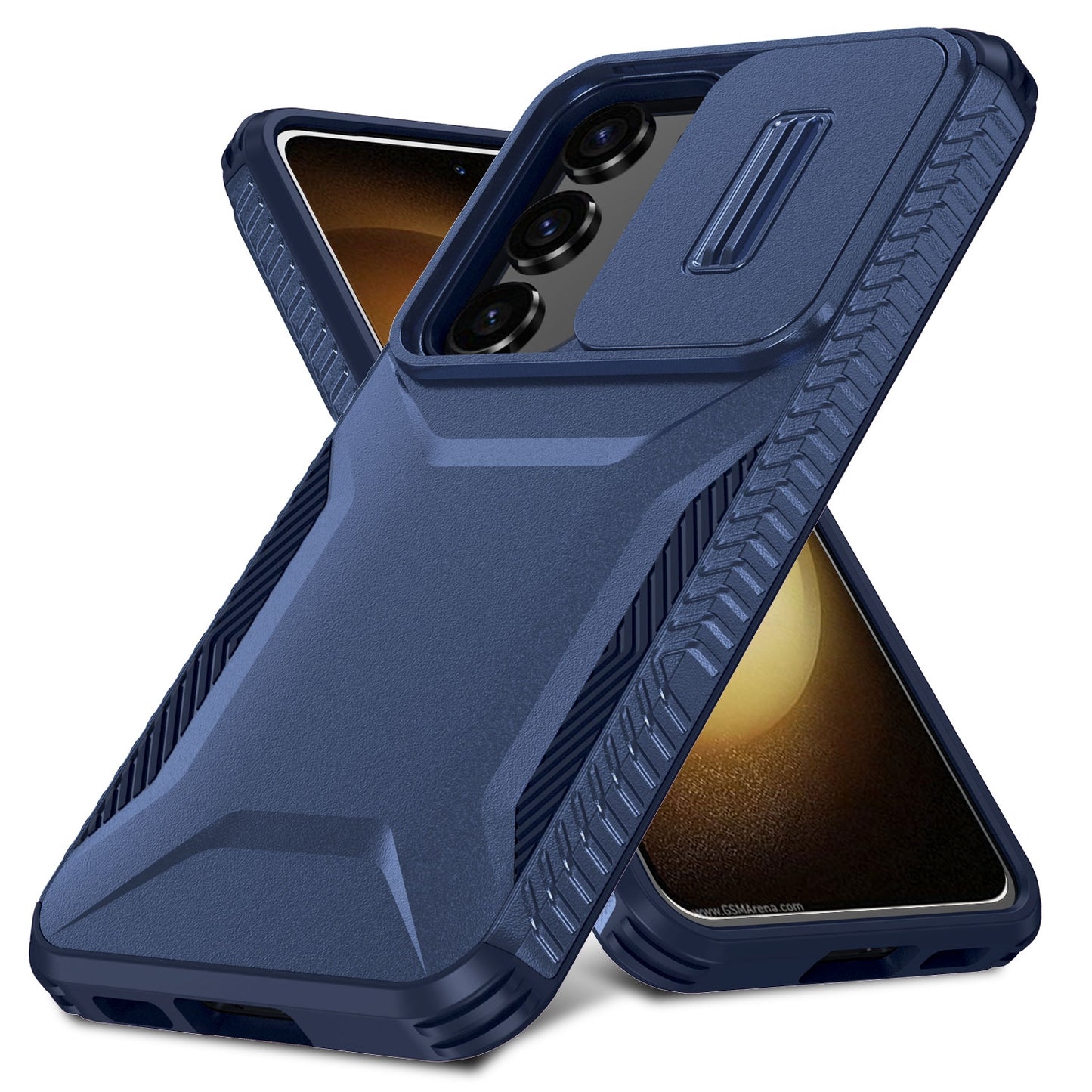 Samsung Galaxy S23+ 5G Phone Case with Sliding Camshield | Military-Grade TPU & PC Protective Anti-Scratch Anti-Skid Cover, Durable Shockproof Design