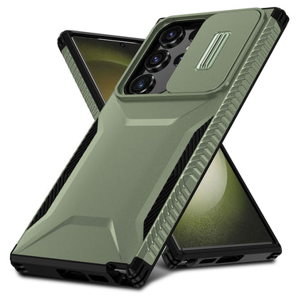 Samsung Galaxy S23 Ultra 5G Phone Case with Sliding Camshield | Military-Grade TPU & PC Protective Anti-Scratch Anti-Skid Cover, Durable Shockproof Design