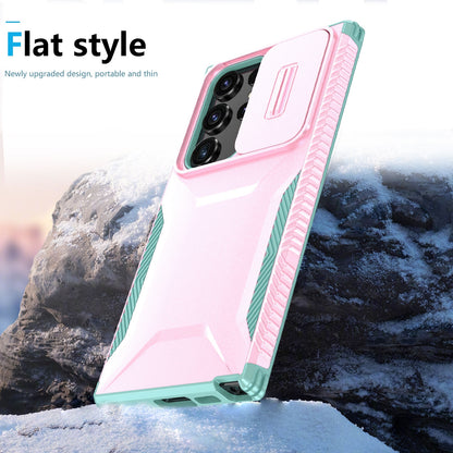 Samsung Galaxy S23 Ultra 5G Phone Case with Sliding Camshield | Military-Grade TPU & PC Protective Anti-Scratch Anti-Skid Cover, Durable Shockproof Design