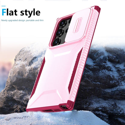 Samsung Galaxy S23 Ultra 5G Phone Case with Sliding Camshield | Military-Grade TPU & PC Protective Anti-Scratch Anti-Skid Cover, Durable Shockproof Design