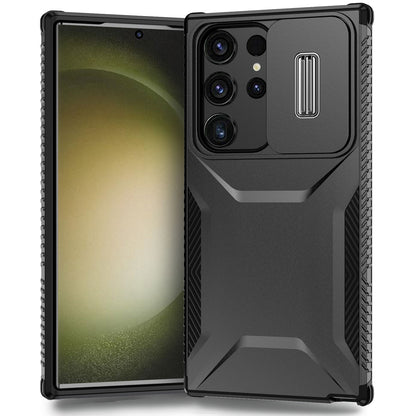 Samsung Galaxy S23 Ultra 5G Phone Case with Sliding Camshield | Military-Grade TPU & PC Protective Anti-Scratch Anti-Skid Cover, Durable Shockproof Design