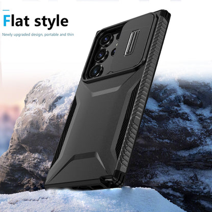 Samsung Galaxy S23 Ultra 5G Phone Case with Sliding Camshield | Military-Grade TPU & PC Protective Anti-Scratch Anti-Skid Cover, Durable Shockproof Design