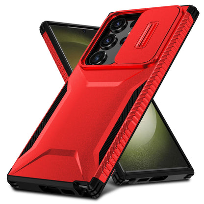 Samsung Galaxy S23 Ultra 5G Phone Case with Sliding Camshield | Military-Grade TPU & PC Protective Anti-Scratch Anti-Skid Cover, Durable Shockproof Design