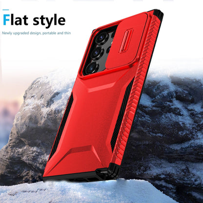 Samsung Galaxy S23 Ultra 5G Phone Case with Sliding Camshield | Military-Grade TPU & PC Protective Anti-Scratch Anti-Skid Cover, Durable Shockproof Design