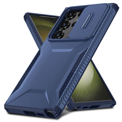 Samsung Galaxy S23 Ultra 5G Phone Case with Sliding Camshield | Military-Grade TPU & PC Protective Anti-Scratch Anti-Skid Cover, Durable Shockproof Design