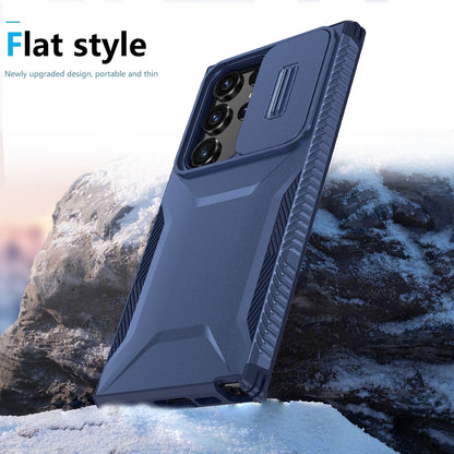 Samsung Galaxy S23 Ultra 5G Phone Case with Sliding Camshield | Military-Grade TPU & PC Protective Anti-Scratch Anti-Skid Cover, Durable Shockproof Design