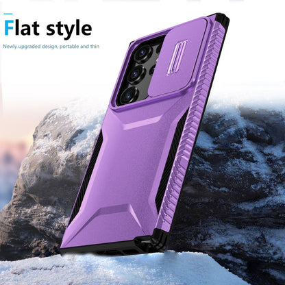 Samsung Galaxy S23 Ultra 5G Phone Case with Sliding Camshield | Military-Grade TPU & PC Protective Anti-Scratch Anti-Skid Cover, Durable Shockproof Design