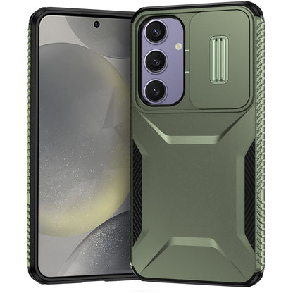 Samsung Galaxy S24 FE 5G Phone Case with Sliding Camshield | Military-Grade TPU & PC Protective Anti-Scratch Anti-Skid Cover, Durable Shockproof Design