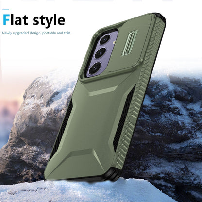 Samsung Galaxy S24 FE 5G Phone Case with Sliding Camshield | Military-Grade TPU & PC Protective Anti-Scratch Anti-Skid Cover, Durable Shockproof Design