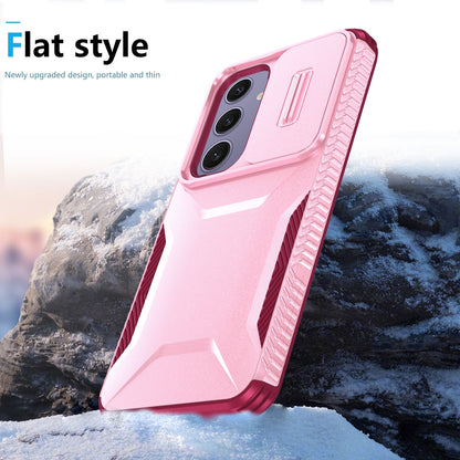 Samsung Galaxy S24 FE 5G Phone Case with Sliding Camshield | Military-Grade TPU & PC Protective Anti-Scratch Anti-Skid Cover, Durable Shockproof Design