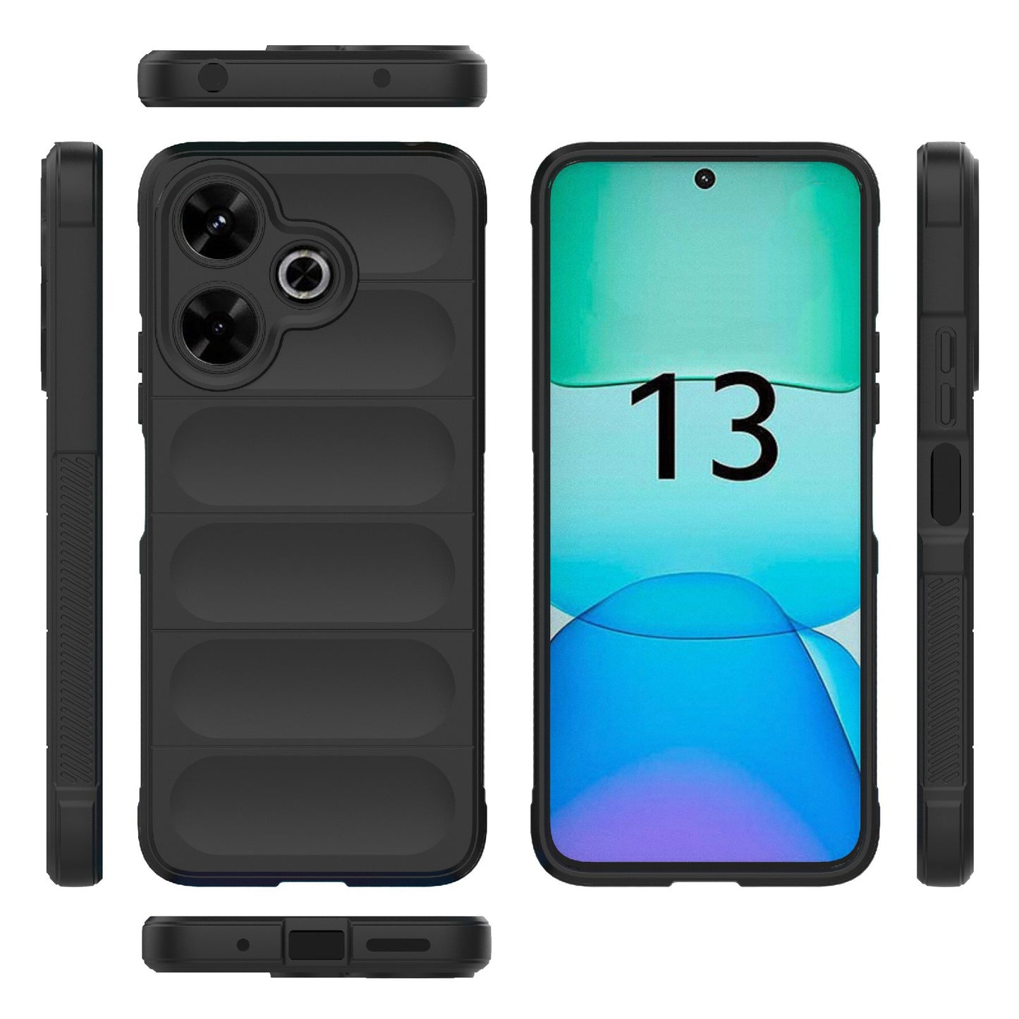 Redmi 13 4G Global Magic Shield TPU + Flannel Phone Case - Stylish, Durable, and Lightweight Protection