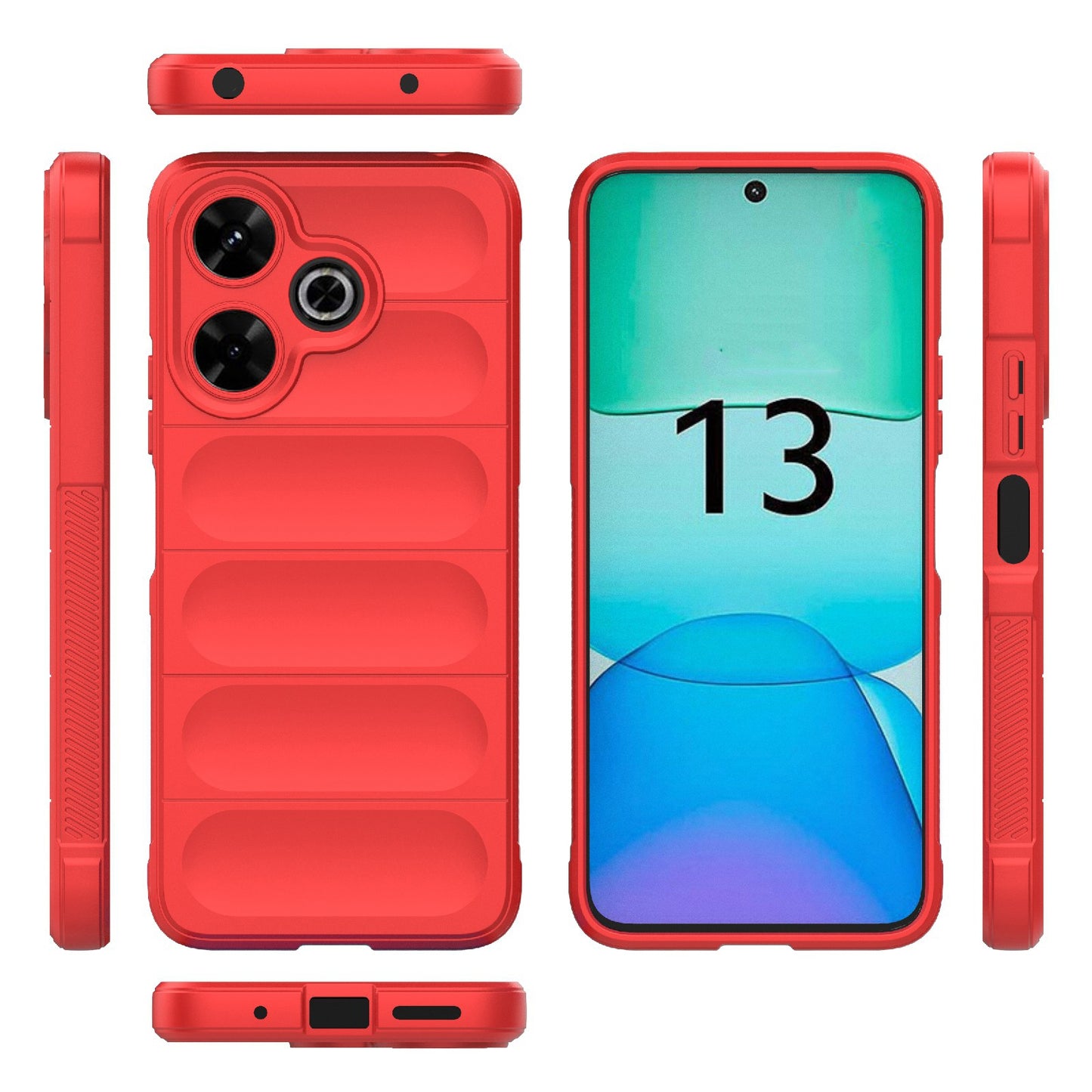 Redmi 13 4G Global Magic Shield TPU + Flannel Phone Case - Stylish, Durable, and Lightweight Protection