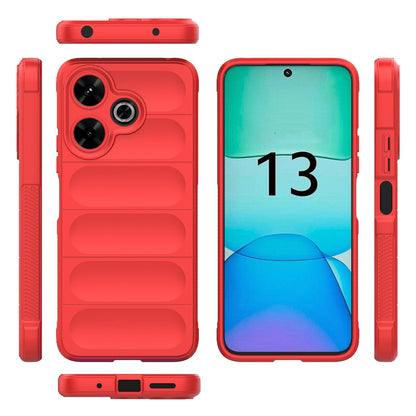 Redmi 13 4G Global Magic Shield TPU + Flannel Phone Case - Stylish, Durable, and Lightweight Protection