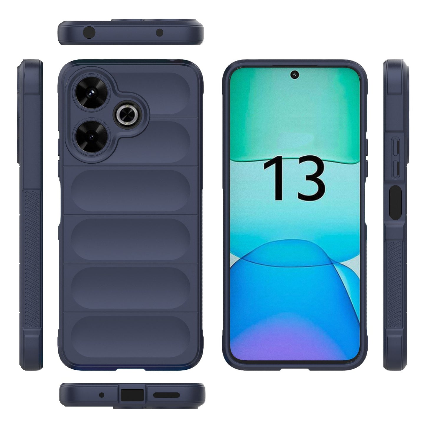 Redmi 13 4G Global Magic Shield TPU + Flannel Phone Case - Stylish, Durable, and Lightweight Protection