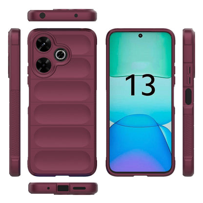Redmi 13 4G Global Magic Shield TPU + Flannel Phone Case - Stylish, Durable, and Lightweight Protection