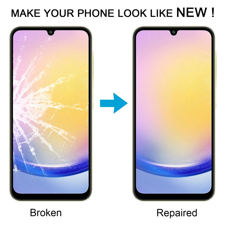 10pcs Outer Glass Lens with OCA Adhesive for Samsung Galaxy A25 5G SM-A256B - Front Screen Replacement