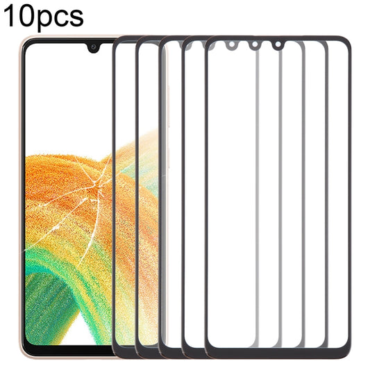 10-Pack Front Screen Outer Glass Lens with OCA Adhesive for Samsung Galaxy A33 5G SM-A336B