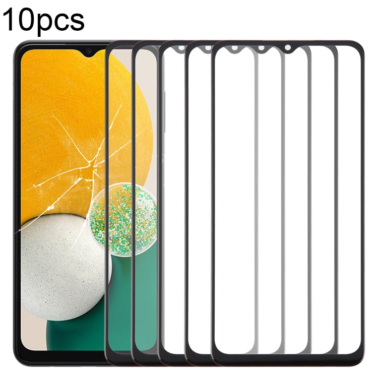10pcs Front Screen Outer Glass Lens with OCA Adhesive for Samsung Galaxy A13 5G SM-A136B - Replacement Parts