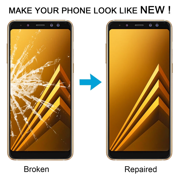 Samsung Galaxy A8 (2018) SM-A530F - 10pcs Front Screen Outer Glass Lens with OCA Adhesive - Replacement Parts