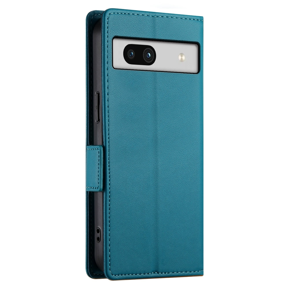 Google Pixel 7a Magnetic Leather Wallet Case with Card Slots, Stand Function & Full Protection