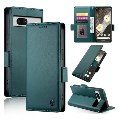 Google Pixel 7a Magnetic Leather Wallet Case with Card Slots, Stand Function & Full Protection