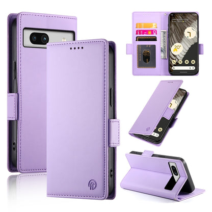 Google Pixel 7a Magnetic Leather Wallet Case with Card Slots, Stand Function & Full Protection