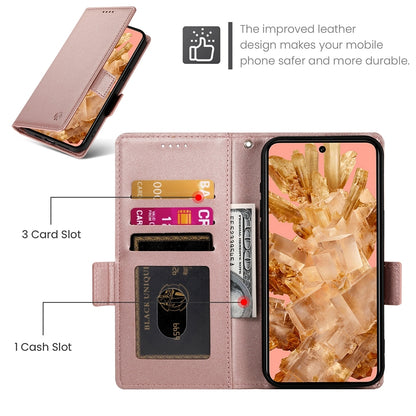 Google Pixel 8 Magnetic Leather Wallet Case with Card Slots, Stand Function & Full Protection