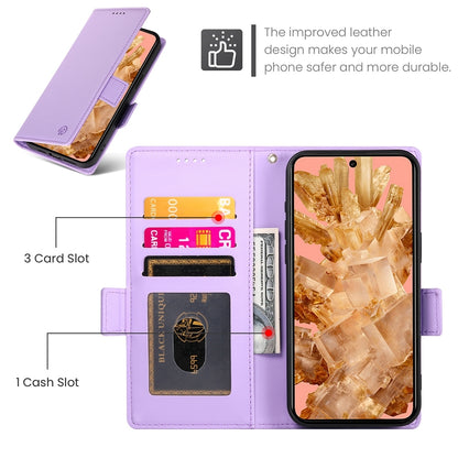 Google Pixel 8 Magnetic Leather Wallet Case with Card Slots, Stand Function & Full Protection