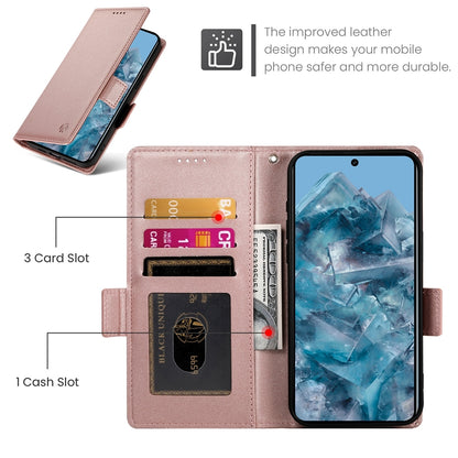 Google Pixel 8 Pro Magnetic Leather Wallet Case with Card Slots, Stand Function & Full Protection