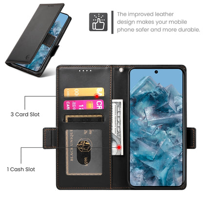 Google Pixel 8 Pro Magnetic Leather Wallet Case with Card Slots, Stand Function & Full Protection