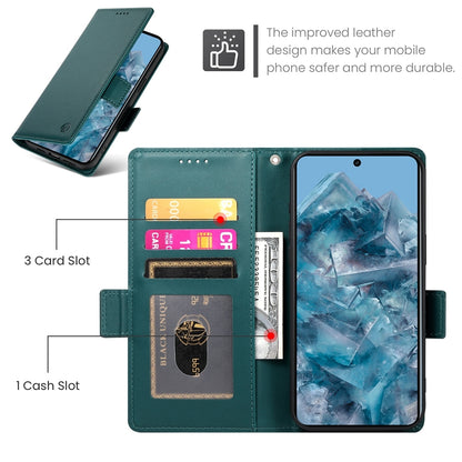 Google Pixel 8 Pro Magnetic Leather Wallet Case with Card Slots, Stand Function & Full Protection